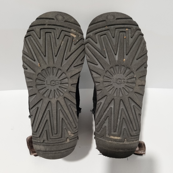 UGG "Stargirl Mini" Black and Gold Slipper Boots Size 36 = AU5 - Picture 10 of 12